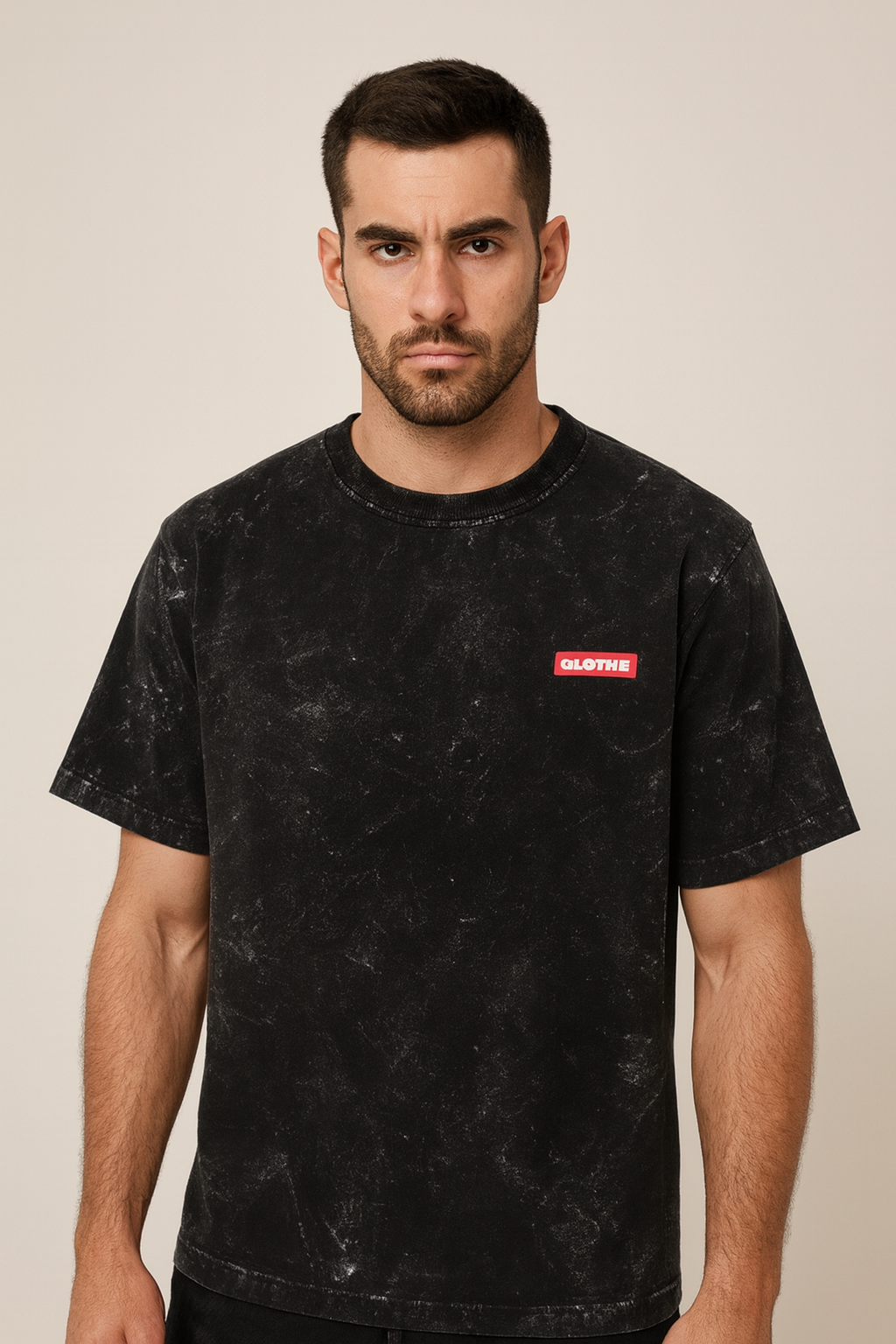 Qlothe men Acid washed oversized tshirt